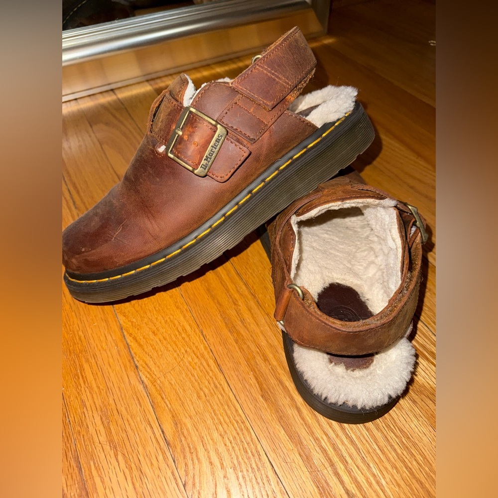 Dr. Martens Jorge II Faux Fur Lined Slingback Mules